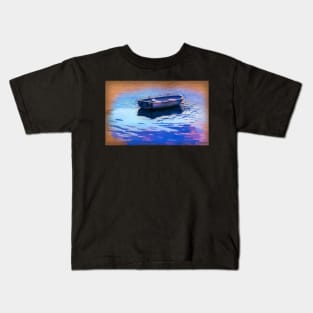 Boat in the Water Late in the Day Kids T-Shirt